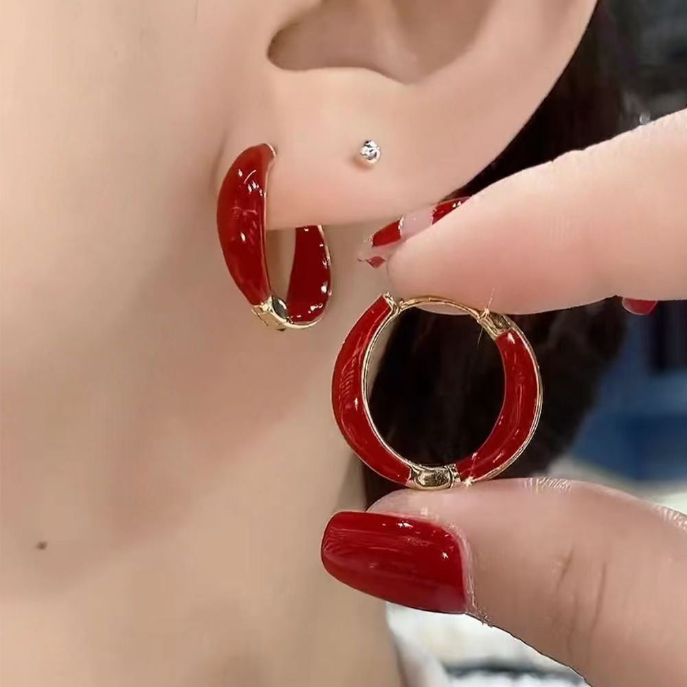 1 Pair Simple Style Flower Inlay Alloy Zircon Drop Earrings Ear Studs