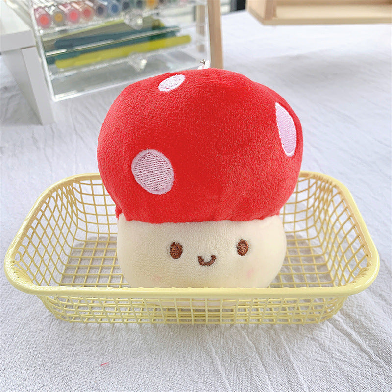 Cute Mushroom Pp Cotton Unisex Bag Pendant Keychain