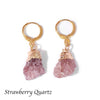 1 Pair Ethnic Style Geometric Plating Natural Stone Drop Earrings