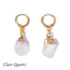 1 Pair Ethnic Style Geometric Plating Natural Stone Drop Earrings