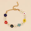 Cute Heart Shape Smiley Face Flower Freshwater Pearl Soft Clay Beaded Bracelets