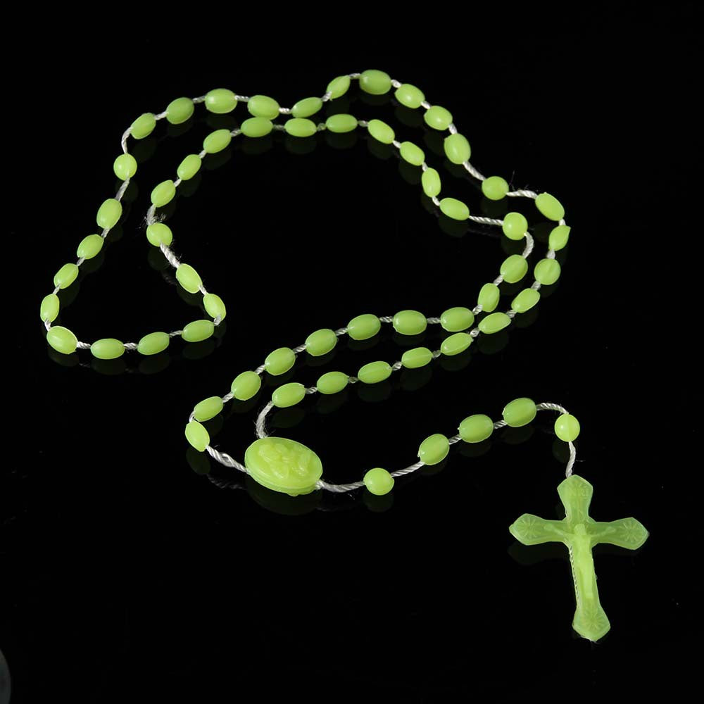 Streetwear Shiny Cross Plastic Unisex Pendant Necklace