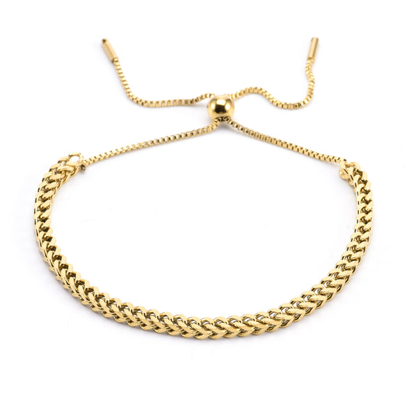 Sweet Geometric Titanium Steel Plating Gold Plated Bracelets