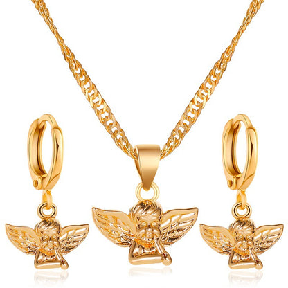 Lady Streetwear Shiny Flower Butterfly Metal Copper Inlay Natural Stone Pearl Zircon 18k Gold Plated Gold Plated Silver Plated Earrings Necklace