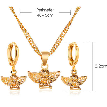 Lady Streetwear Shiny Flower Butterfly Metal Copper Inlay Natural Stone Pearl Zircon 18k Gold Plated Gold Plated Silver Plated Earrings Necklace