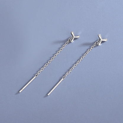 1 Pair Simple Style Star Moon Sterling Silver Ear Studs