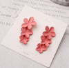 1 Pair Sweet Flower Alloy Drop Earrings