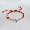 Simple Style Round Freshwater Pearl Rope Soft Clay Knitting Women's Bracelets