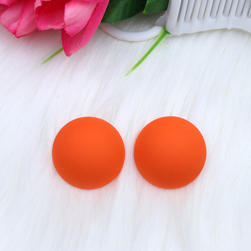 1 Pair Simple Style Round Spray Paint Arylic Ear Studs