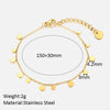 Simple Style Round Stainless Steel Plating 18k Gold Plated Bracelets