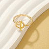 Wholesale Jewelry Simple Style Geometric Alloy Toggle Plating Rings