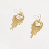 1 Pair Elegant Classic Style Tassel Plating Inlay Imitation Pearl Copper Zircon 14k Gold Plated Drop Earrings