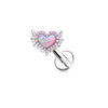 Casual Heart Shape Stainless Steel Plating Inlay Artificial Gemstones Nipple Ring Belly Ring Nose Ring