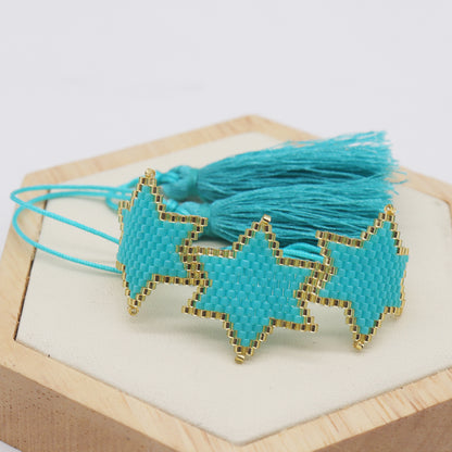 Bohemian Star Glass Knitting Unisex Bracelets 1 Piece