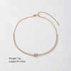 Glam Shiny Rectangle Copper Plating Inlay Zircon 14k Gold Plated Bracelets Necklace