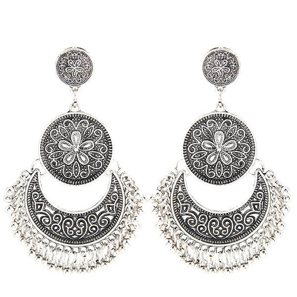 1 Pair Retro Ethnic Style Geometric Plating Alloy Drop Earrings