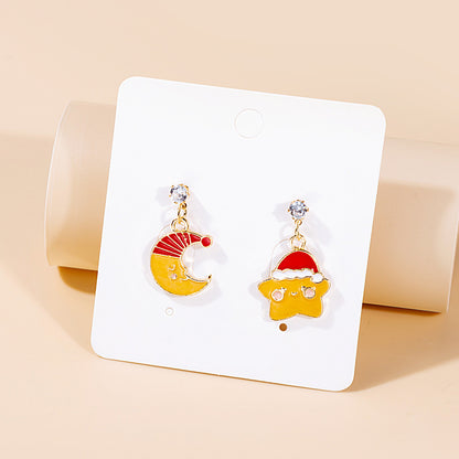 1 Pair Cute Ice Cream Animal Plating Alloy Drop Earrings