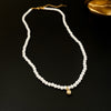 Retro Heart Shape Imitation Pearl Alloy Plating Women's Pendant Necklace