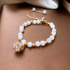 Sweet Flower Freshwater Pearl Agate Beaded Plating Inlay Zircon Bracelets