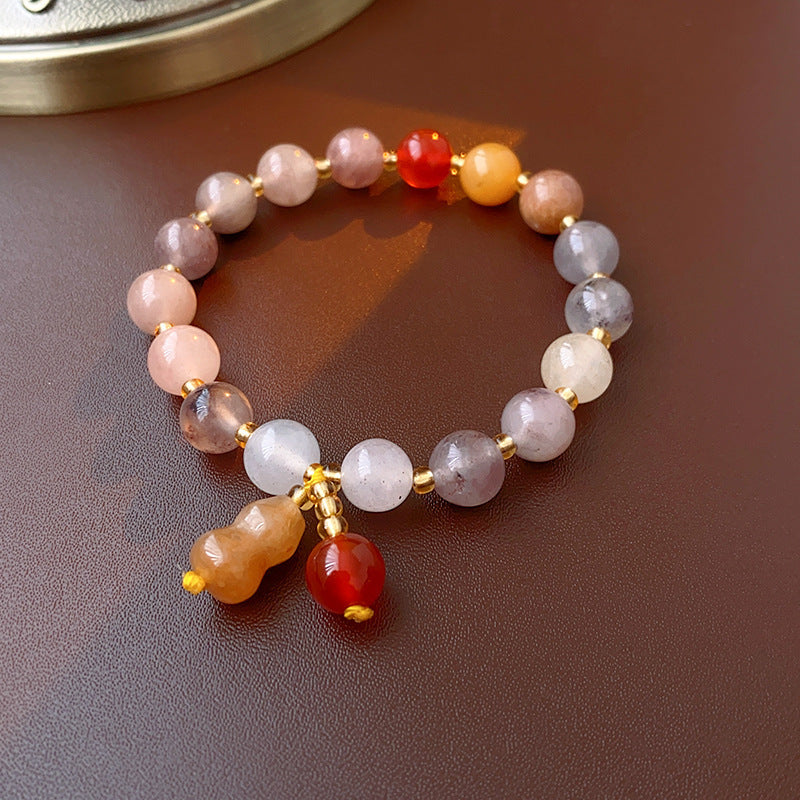 Sweet Flower Freshwater Pearl Agate Beaded Plating Inlay Zircon Bracelets