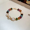 Sweet Flower Freshwater Pearl Agate Beaded Plating Inlay Zircon Bracelets