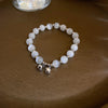 Sweet Flower Freshwater Pearl Agate Beaded Plating Inlay Zircon Bracelets