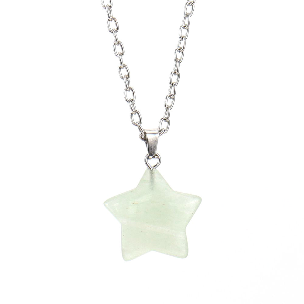 Wholesale Simple Style Star Crystal Plating Pendant Necklace