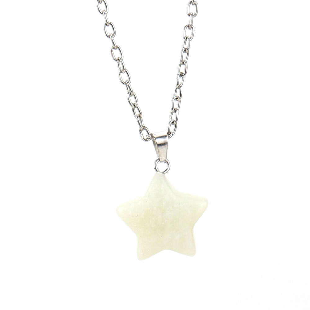 Wholesale Simple Style Star Crystal Plating Pendant Necklace