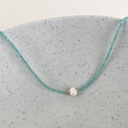 Bohemian Geometric Beaded Freshwater Pearl Women's Necklace