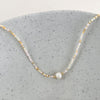 Bohemian Geometric Beaded Freshwater Pearl Women's Necklace