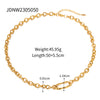Ig Style Basic Modern Style Irregular Stainless Steel Plating 18k Gold Plated Necklace