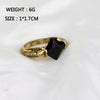 Wholesale Jewelry Retro Simple Style Square Alloy Rhinestones Plating Inlay Rings