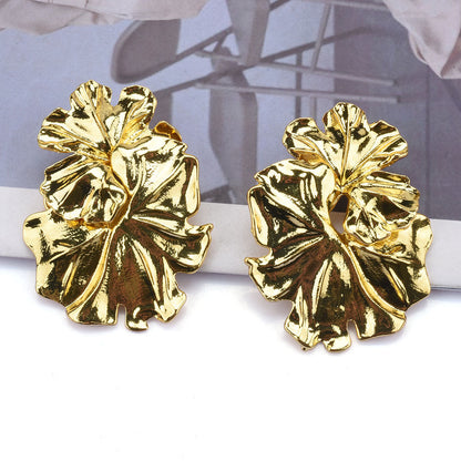 1 Pair Modern Style Geometric Plating Alloy Ear Studs