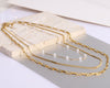 Simple Style Solid Color Titanium Steel Polishing Layered Necklaces