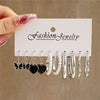 1 Set Casual Modern Style Heart Shape Butterfly Plating Inlay Alloy Pearl Hoop Earrings Drop Earrings