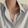 Simple Style U Shape Titanium Steel Gold Plated Pendant Necklace In Bulk