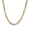Casual Hip-hop Multicolor Titanium Steel Enamel Plating Necklace