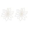 1 Pair Elegant Sweet Flower Imitation Pearl Iron Drop Earrings