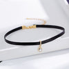 Sexy Simple Style Geometric Pu Leather Alloy Inlay Artificial Pearls Rhinestones Zircon Women's Choker