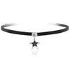 Sexy Simple Style Geometric Pu Leather Alloy Inlay Artificial Pearls Rhinestones Zircon Women's Choker