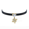 Sexy Simple Style Geometric Pu Leather Alloy Inlay Artificial Pearls Rhinestones Zircon Women's Choker