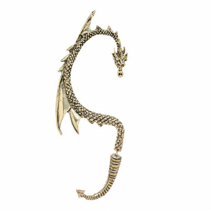 1 Piece Retro Dragon Plating Alloy Ear Clips