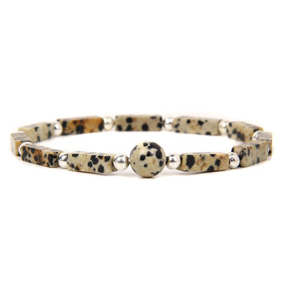 Retro Streetwear Geometric Natural Stone Bracelets