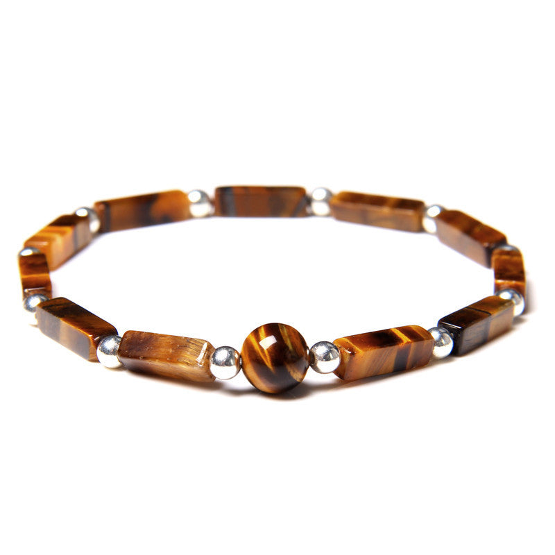 Retro Streetwear Geometric Natural Stone Bracelets