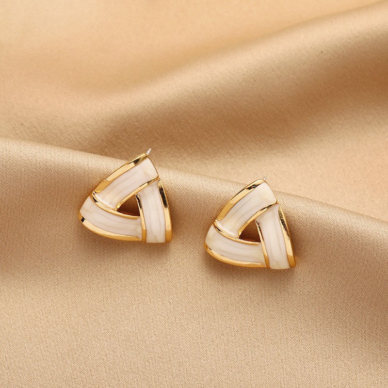 1 Pair Simple Style Round Square Heart Shape Alloy Plating Inlay Rhinestones Pearl Women's Drop Earrings