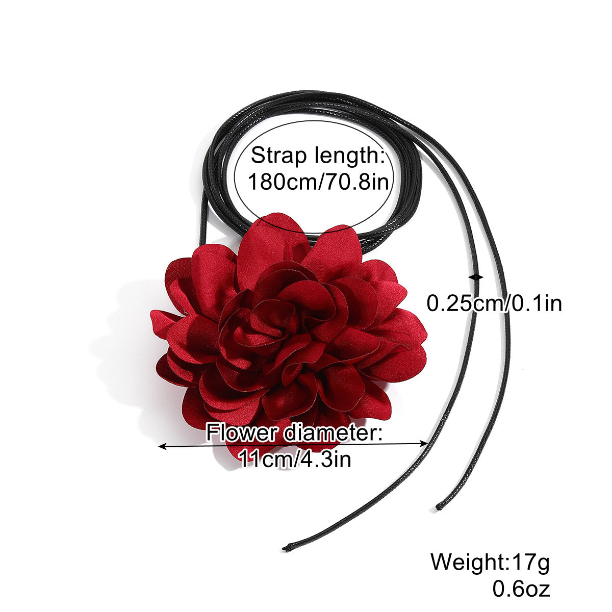 Sweet Flower Cloth Fabric Women's Choker