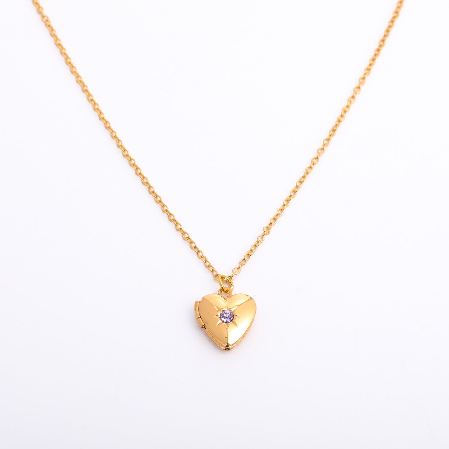 Simple Style Commute Heart Shape Copper 18k Gold Plated Zircon Pendant Necklace In Bulk