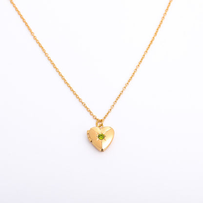 Simple Style Commute Heart Shape Copper 18k Gold Plated Zircon Pendant Necklace In Bulk