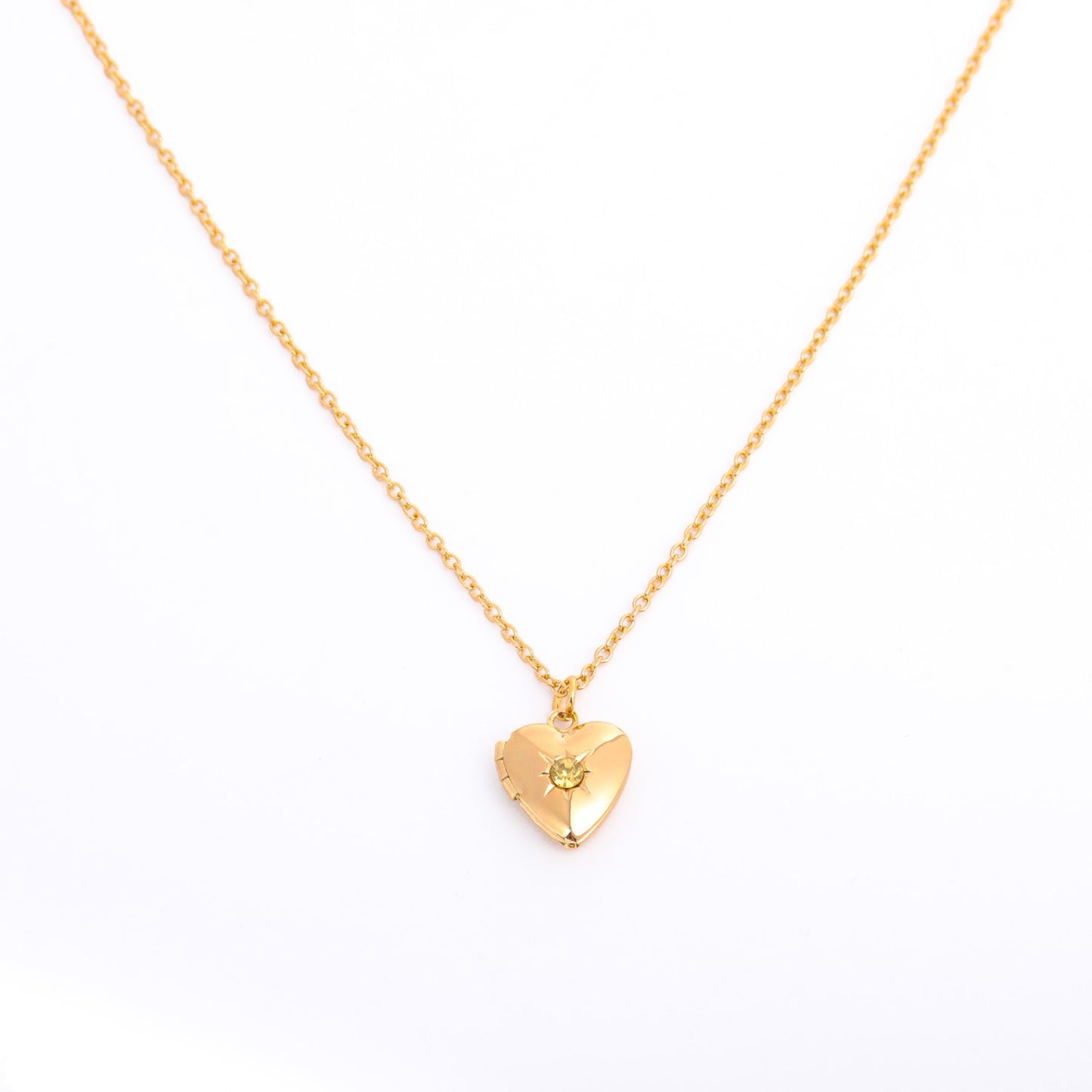 Simple Style Commute Heart Shape Copper 18k Gold Plated Zircon Pendant Necklace In Bulk