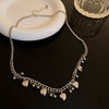 Sweet Cool Style Heart Shape Alloy Plating Women's Necklace